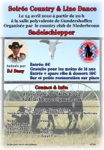 Affiche soiree country 2010