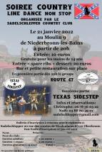 Affiche soiree country 2012