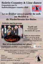 Affiche soiree country 2015