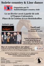 Affiche soiree country 2016