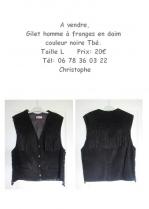 Annonce gilet en daim